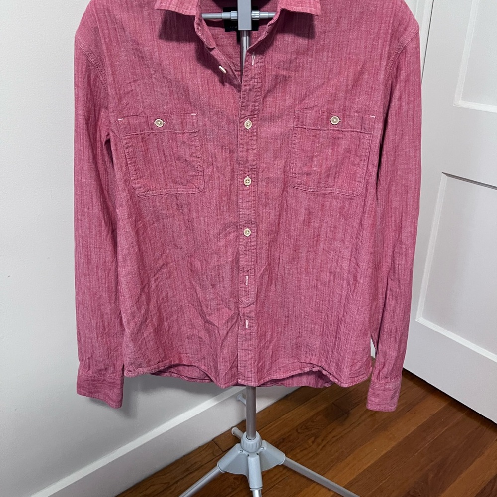 Lucky Brand Red Button-Up Shirt